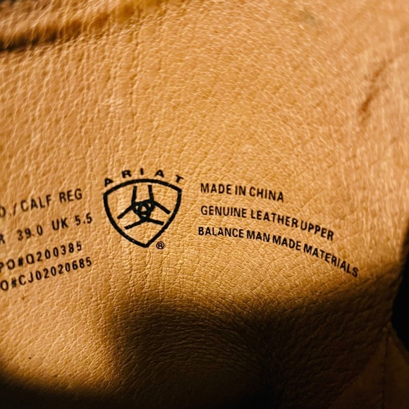 Ariat Heritage Field Riding Boots 8 Black Leather Equestrian Pull On Laces 55101 - Picture 10 of 13